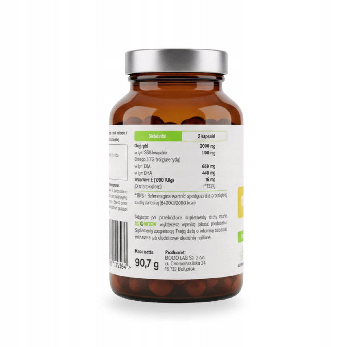 Omega 3 BIOWEN Kwasy Omega 3 EPA 440 DHA 660 SERCE MÓZG WZROK 90 kapsułek