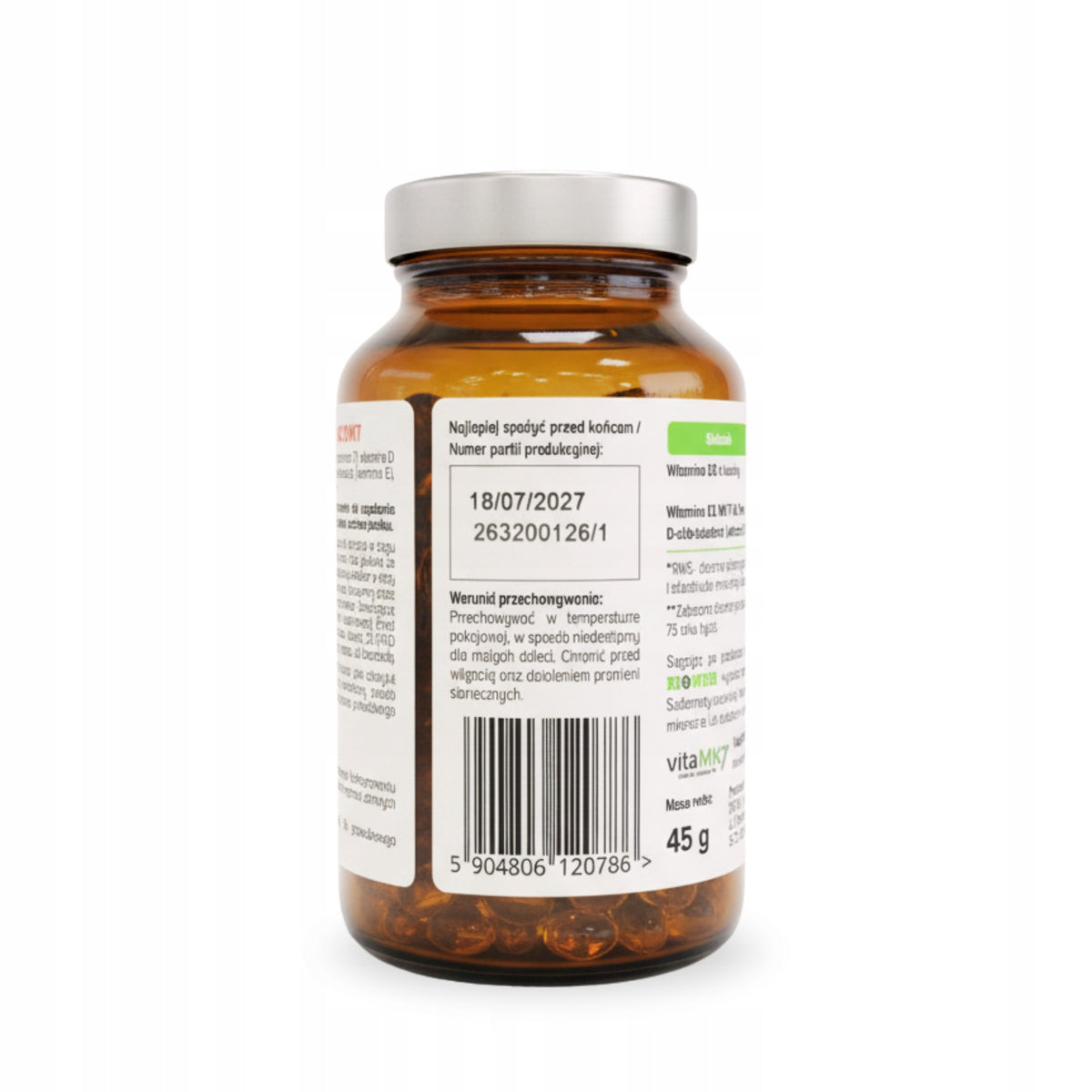 WITAMINA D3 4000 IU + K2 MK7 Forte BIOWEN 90 kap Naturalna Odporność Kości