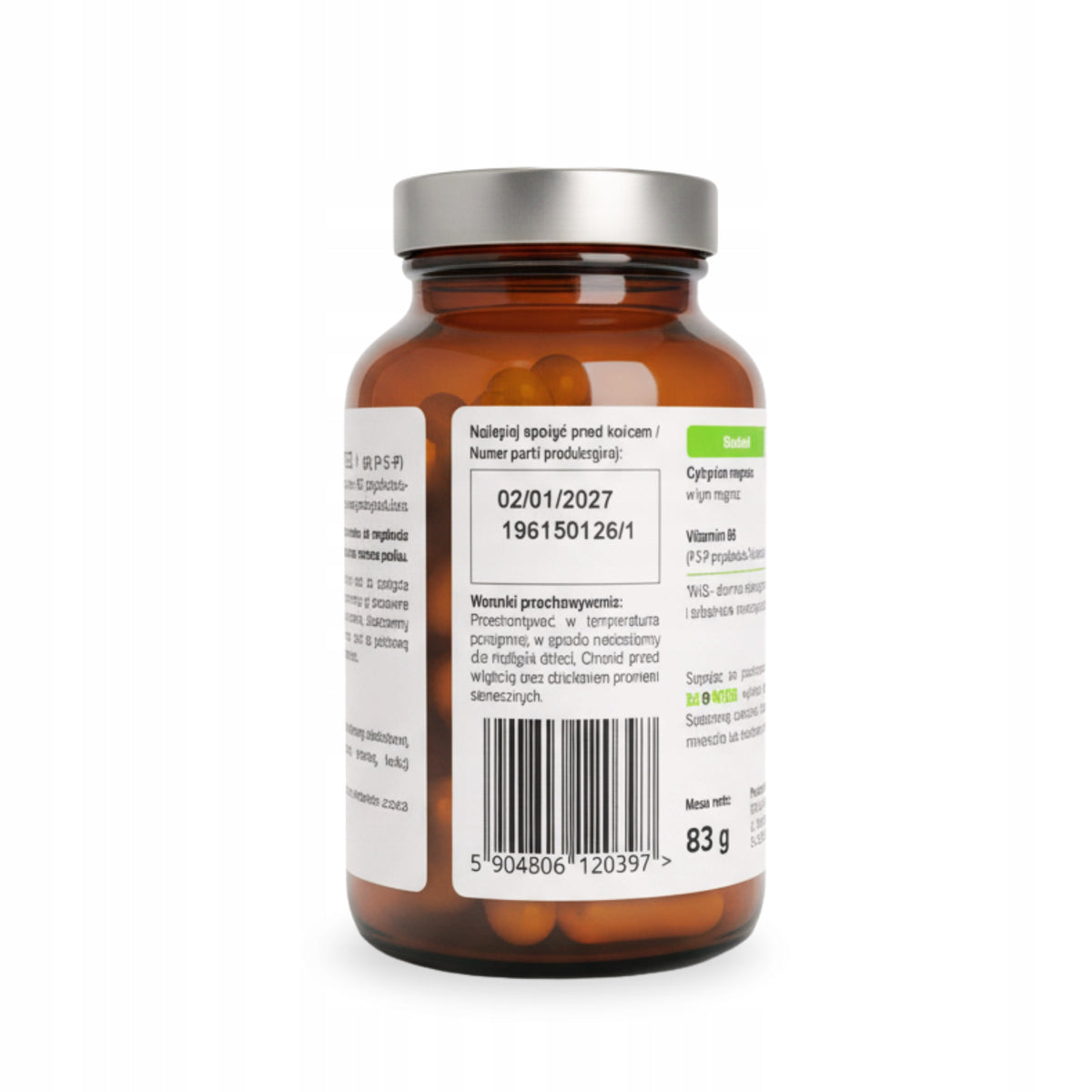 Cytrynian Magnezu BIOWEN 830mg z B6 100 kap MAGNEZ Mięśnie SKURCZE Stres