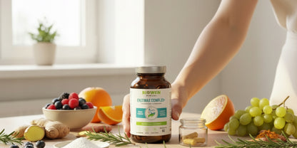 BIOWEN EnzyMax Complex ENZYMY Trawienne 90 kap TRAWIENIE Papaina Bromelaina