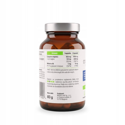 Cytrynian Magnezu BIOWEN 830mg z B6 100 kap MAGNEZ Mięśnie SKURCZE Stres