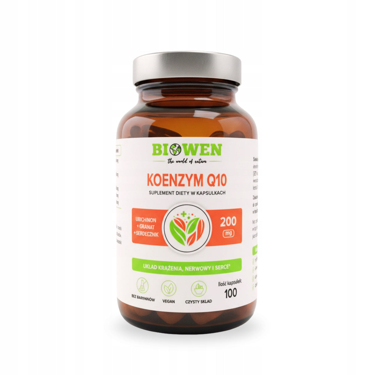 Koenzym Q10 100 mg BIOWEN 100 kap NATURALNA Energia Serce Krążenie Uroda