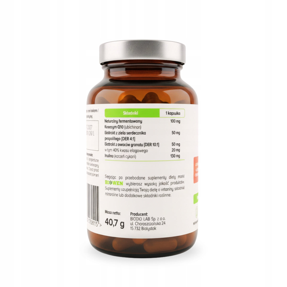 Koenzym Q10 100 mg BIOWEN 100 kap NATURALNA Energia Serce Krążenie Uroda