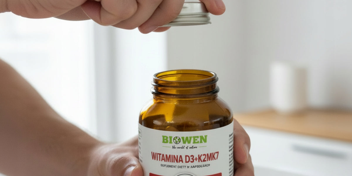 WITAMINA D3 4000 IU + K2 MK7 Forte BIOWEN 90 kap Naturalna Odporność Kości